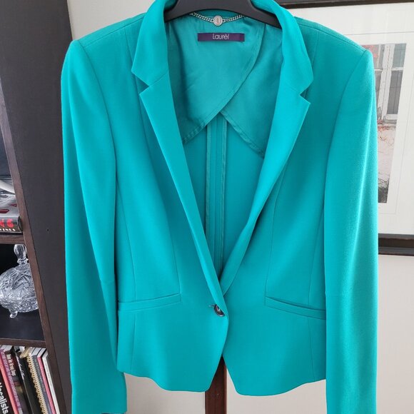 Laurel by Escada Virgin Wool Blazer Sz 8 - Picture 3 of 12